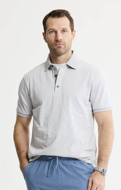 Luxe Brushed Knit Polo: GREEN / L