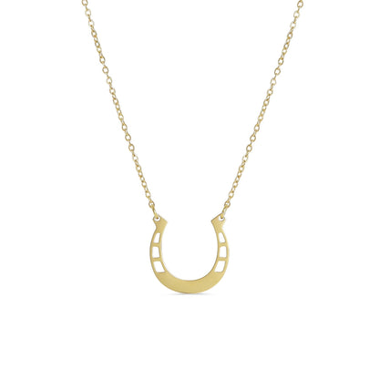 Durango 18" Horseshoe Necklace: Gold