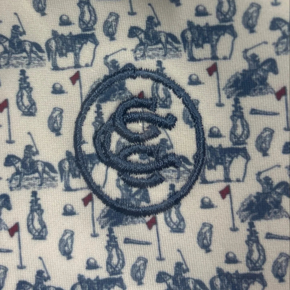 CCC Cowboy Golf Polo: Blue