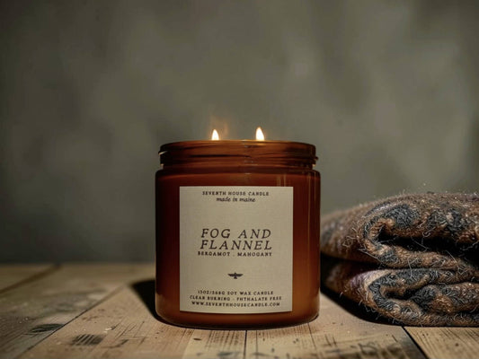 FOG & FLANNEL - Bergamot, Mahogany, Jasmine Candle