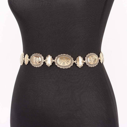 Vintage Metal Chain Belt: SL