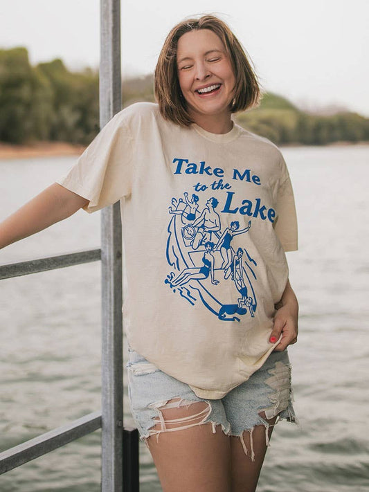 TAKE ME TO THE LAKE TEE X JO JOHNSON OVERBY