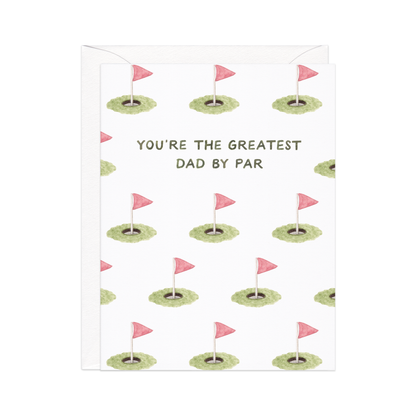 Best Dad By Par — Golf Pun Father's Day Card