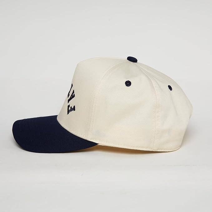 Two Tone Cap - Father (Upside Down) - Navy/Beige