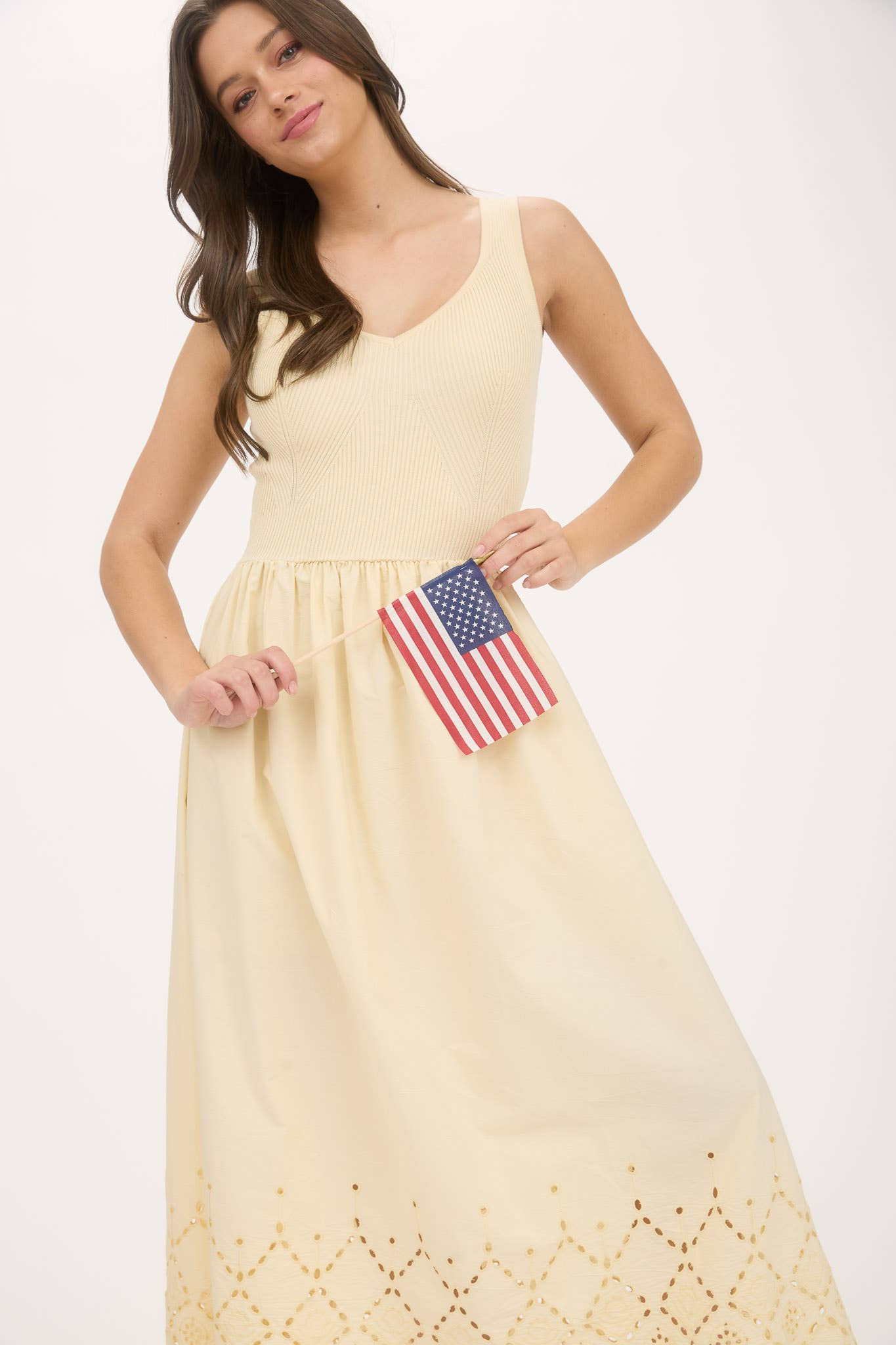 Lemon Meringue Mixed Media Daydress