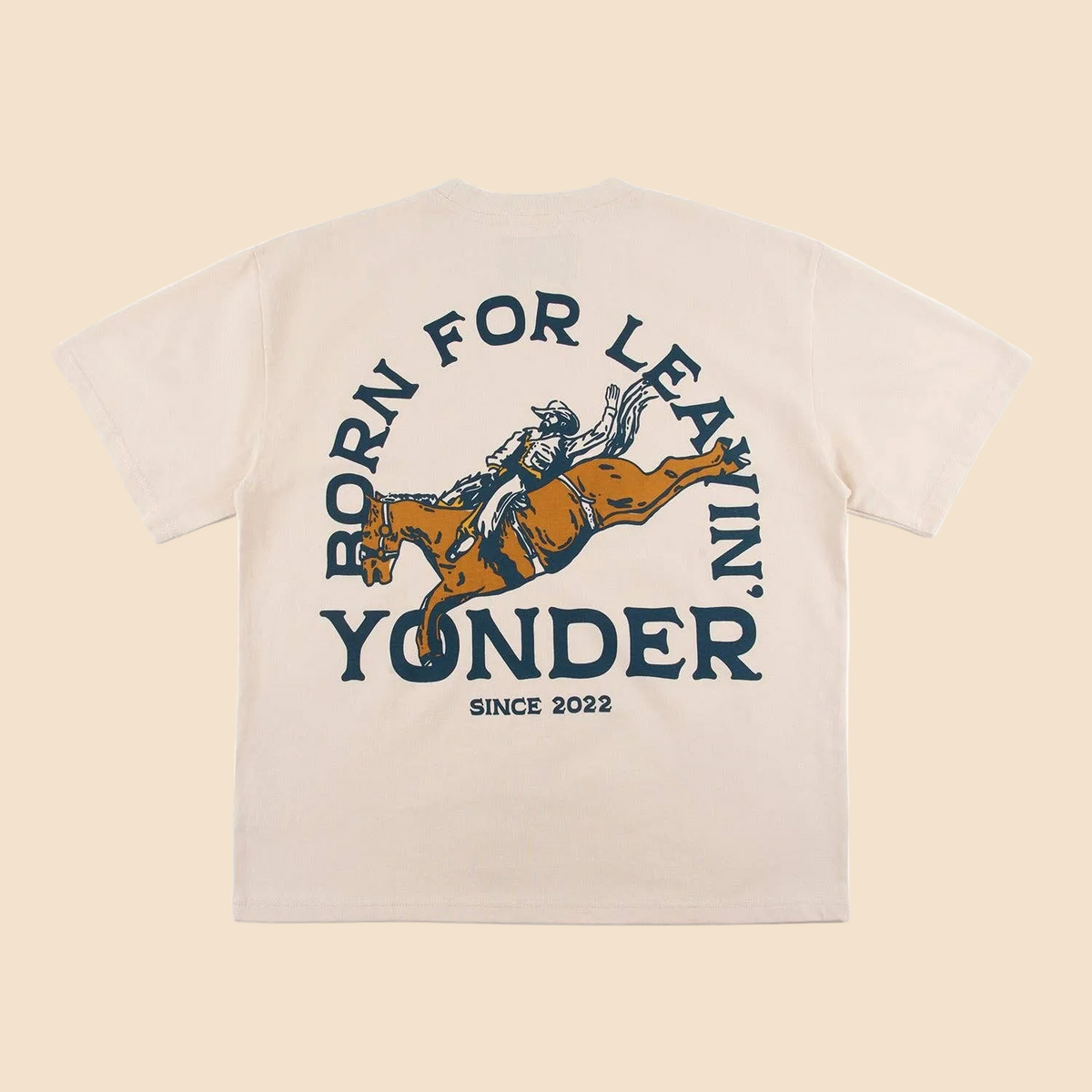 Eight Flat Boxy Unisex Tee: Natural