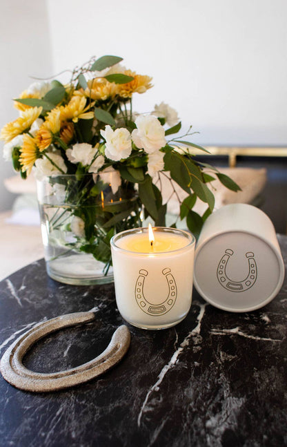 Horseshoe Soy Wax Candle - Lucky 