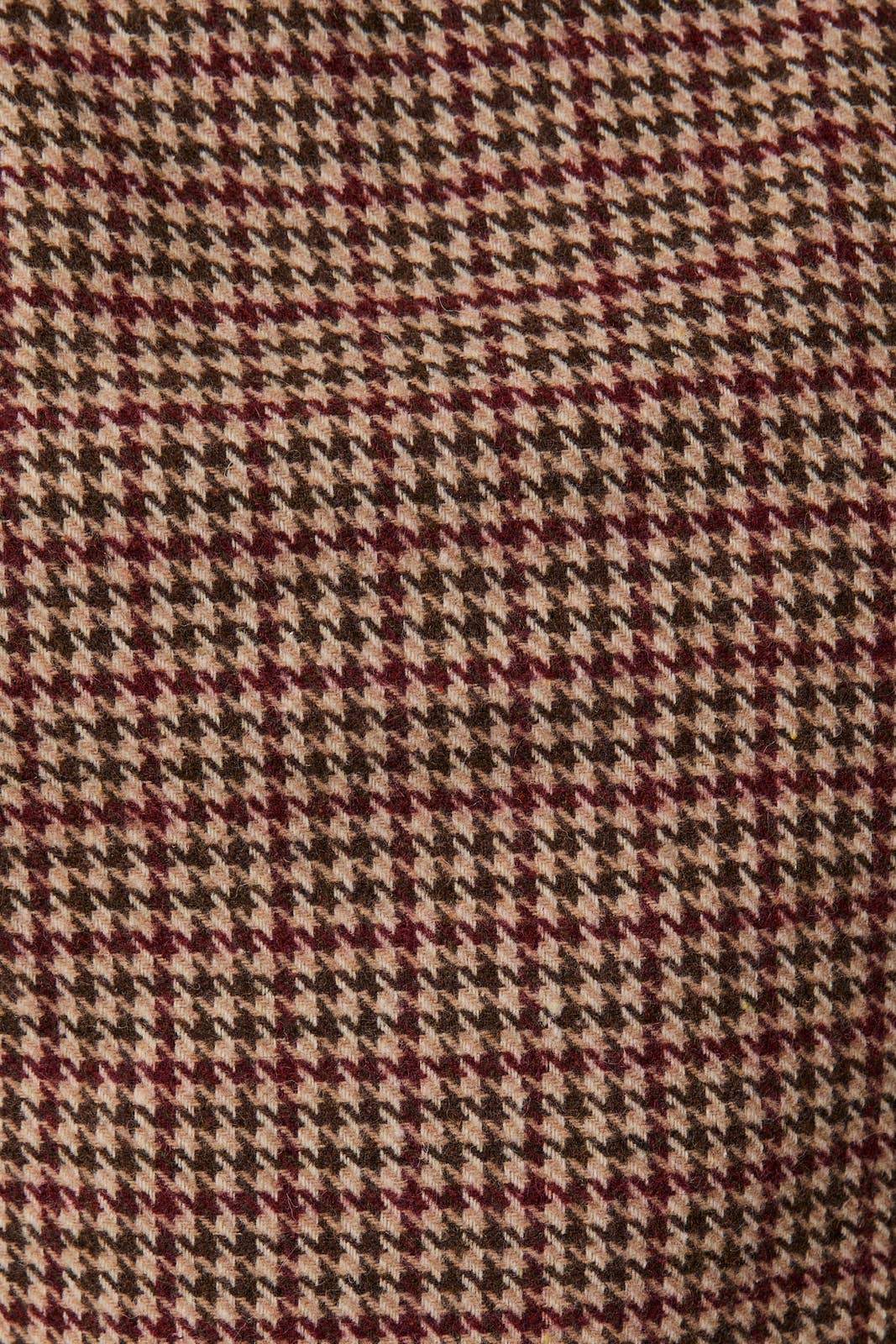 Hearth Houndstooth Mini Dress: Taupe