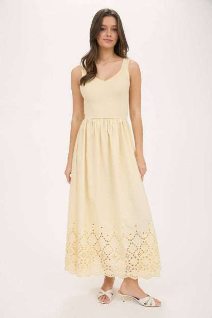 Lemon Meringue Mixed Media Daydress