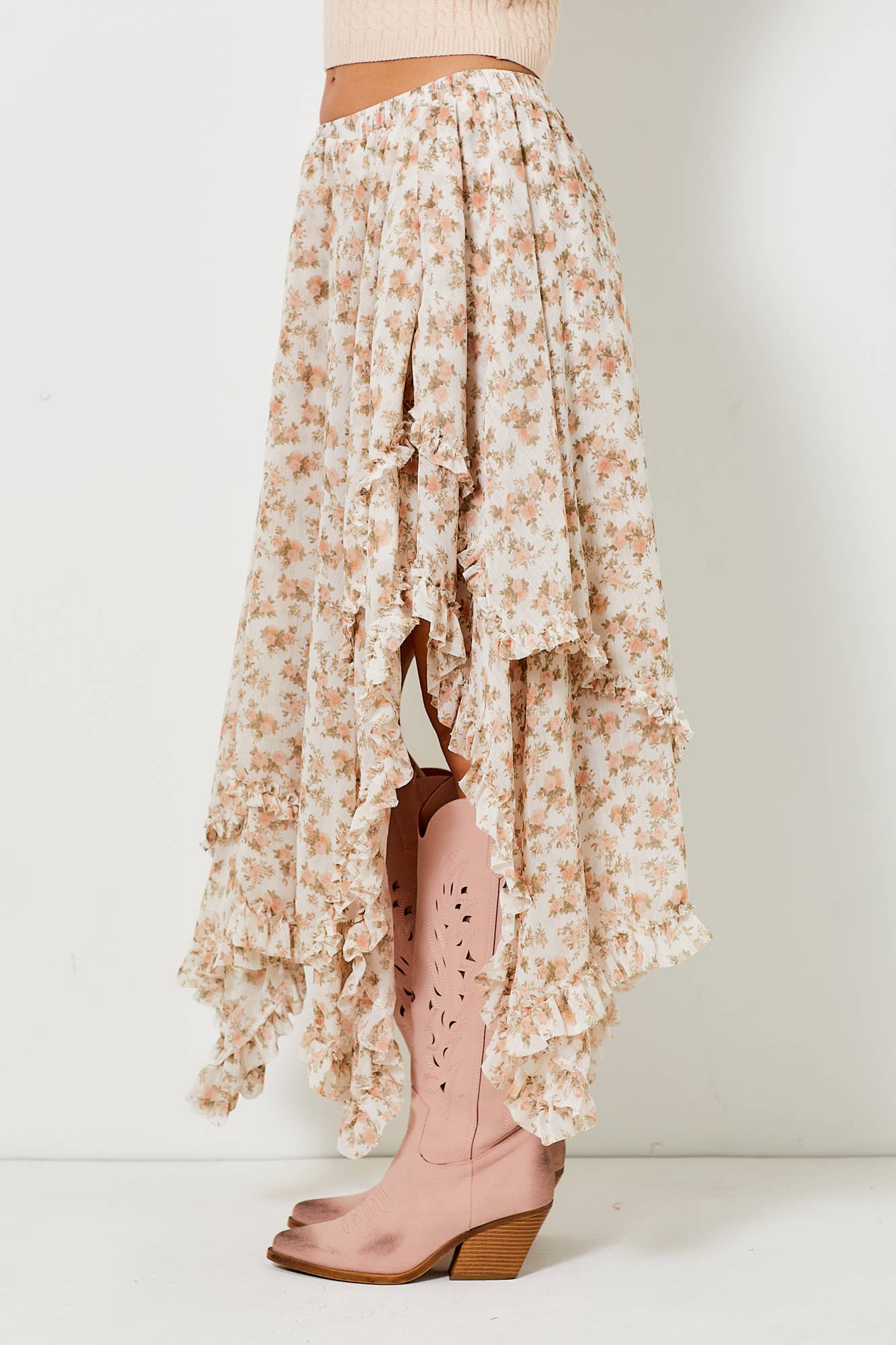 Laurel Floral Midi Skirt