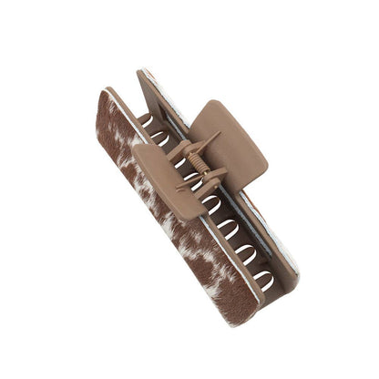 Blossom Ridge Hair Comb: Brown Embossed