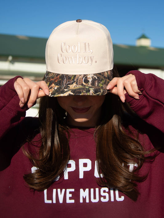 COOL IT COWBOY TRUCKER HAT - CAMO