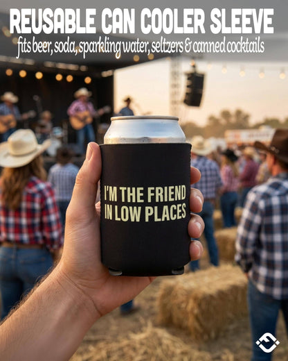 12 oz Insulated Can Cooler - I'm The Friend In Low Places