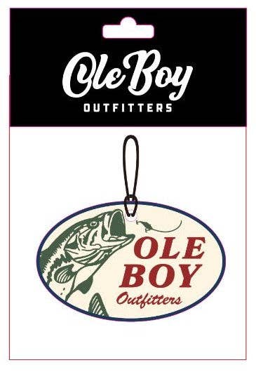OLE BOY Lured In Bass Air Freshener: Cool Water