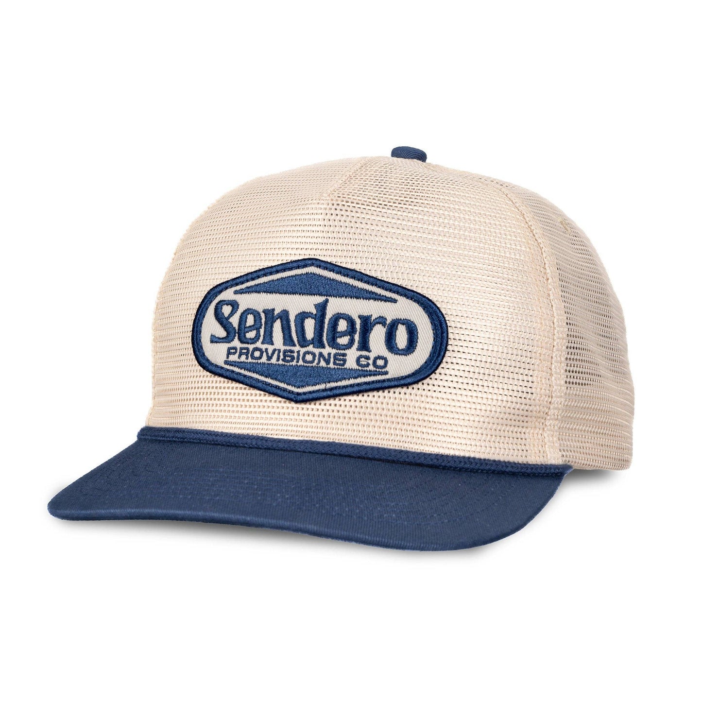 Sendero Supply Hat: Cream/Navy