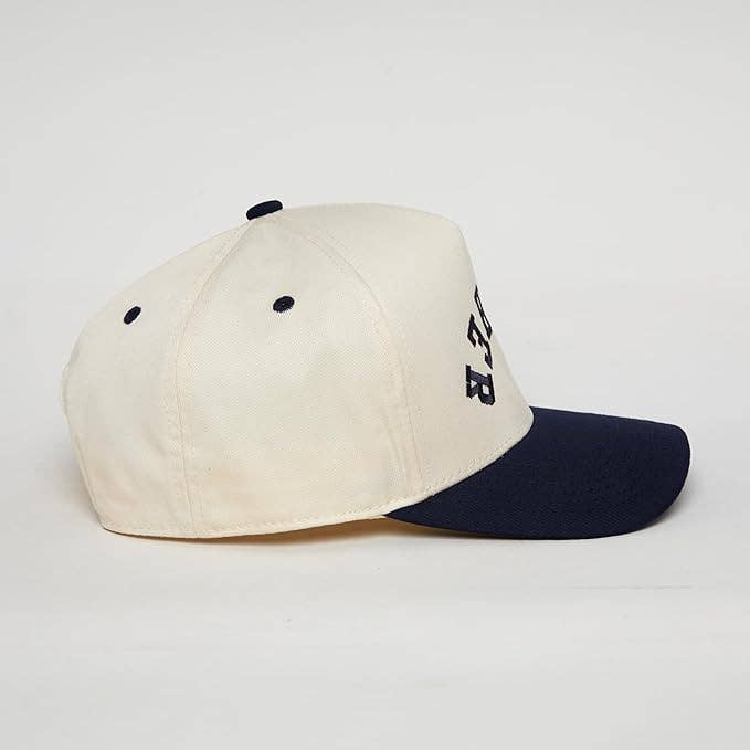 Two Tone Cap - Father (Upside Down) - Navy/Beige