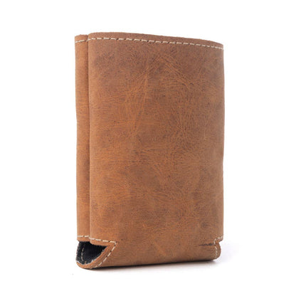 Birch Valley Hairon Leather Beer Can Holder in Dusty Caramel: Dusty Caramel