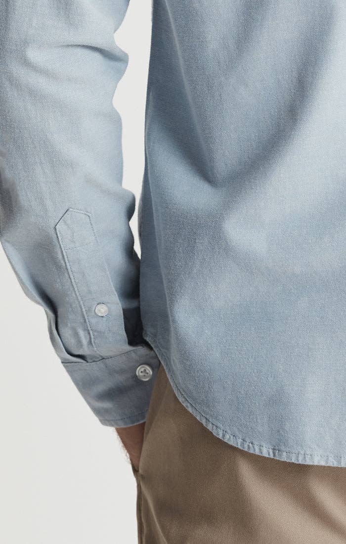 Classic Oxford Long Sleeve Shirt: WHITE / XL