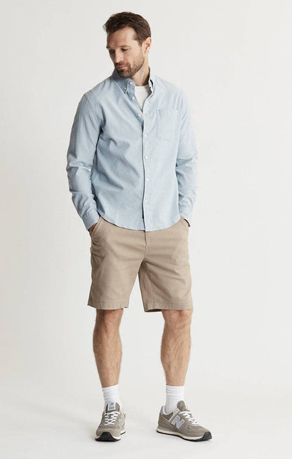 Classic Oxford Long Sleeve Shirt: WHITE / XL