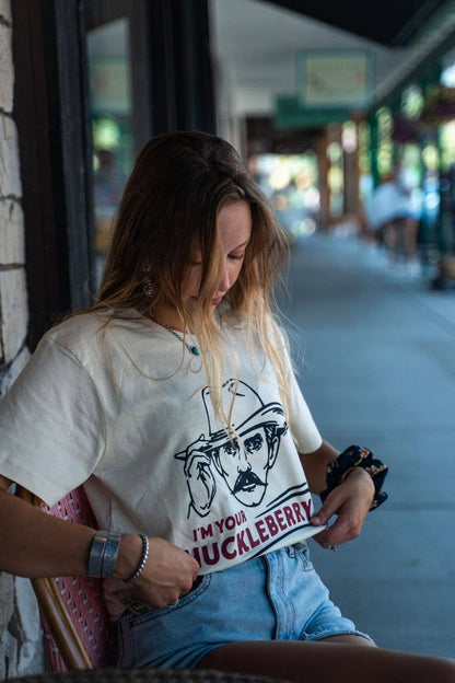 I'm Your Huckleberry Unisex Tee - Natural