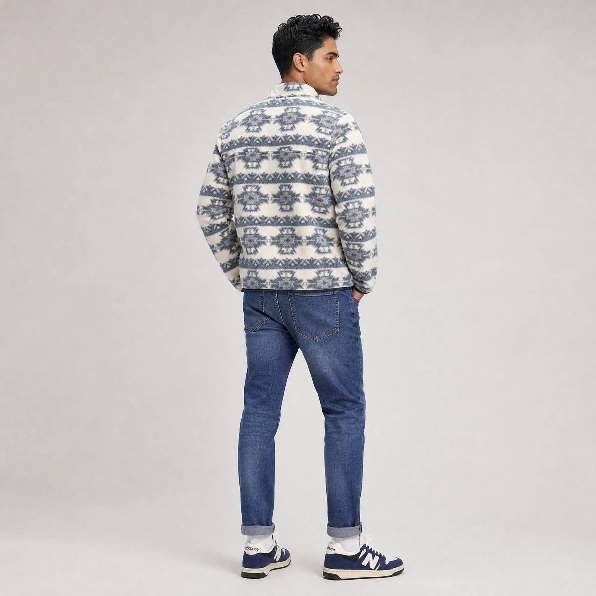 Pumice Stone Kismet Subzero Heavy Printed Fleece 1/4 ZIp Pullover