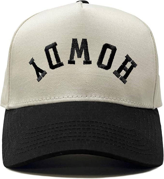 2-Tone Embroidered Cap - Howdy (Upside Down)