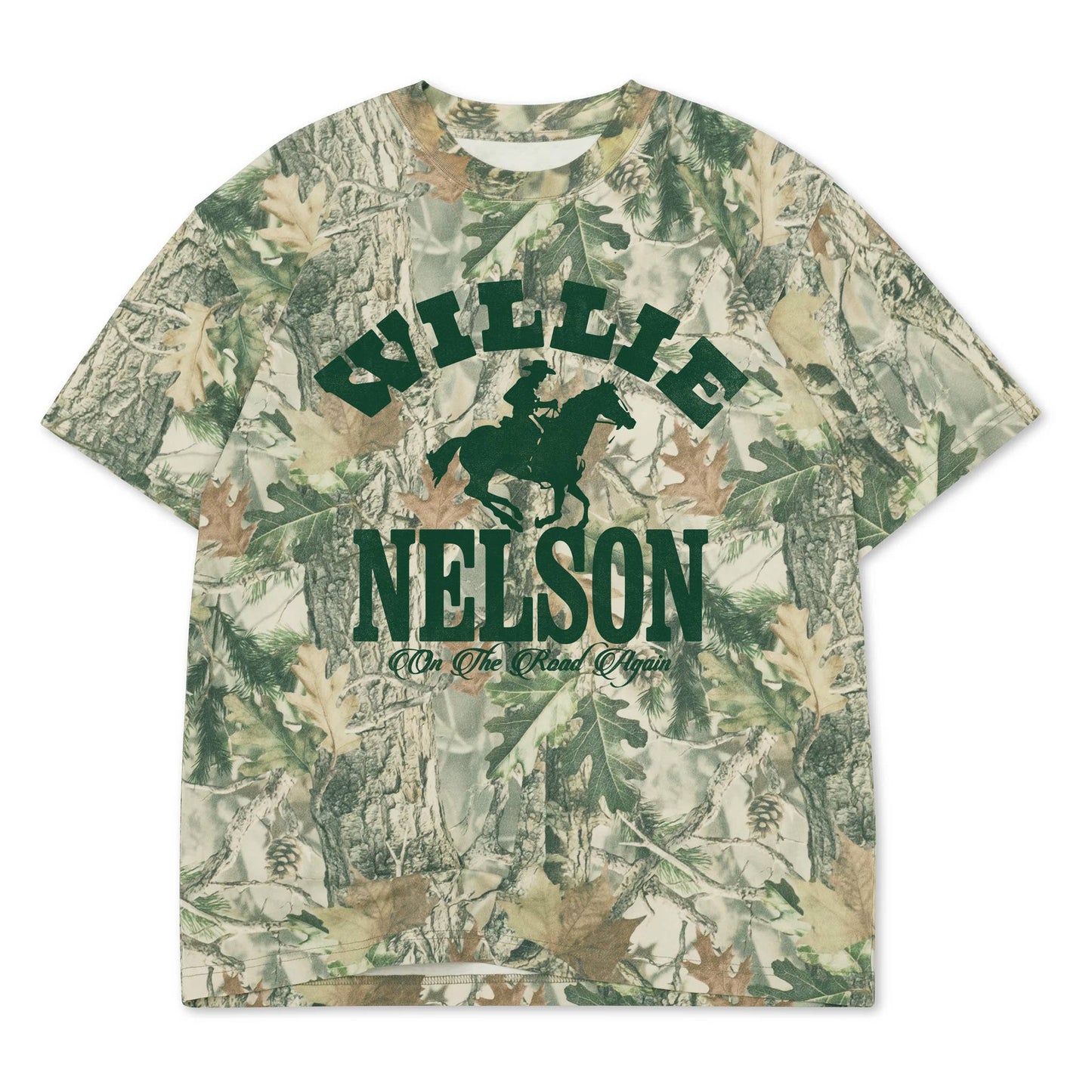 Willie Nelson Arch Horse Licensed Camo Tee: 2XL