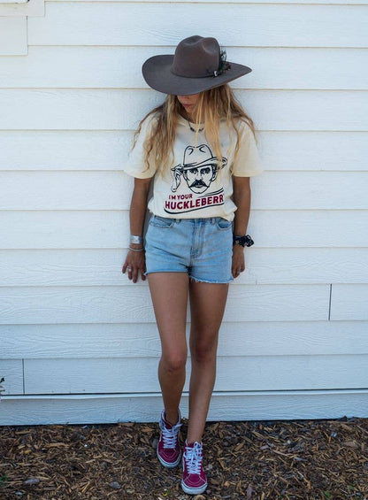 I'm Your Huckleberry Unisex Tee - Natural