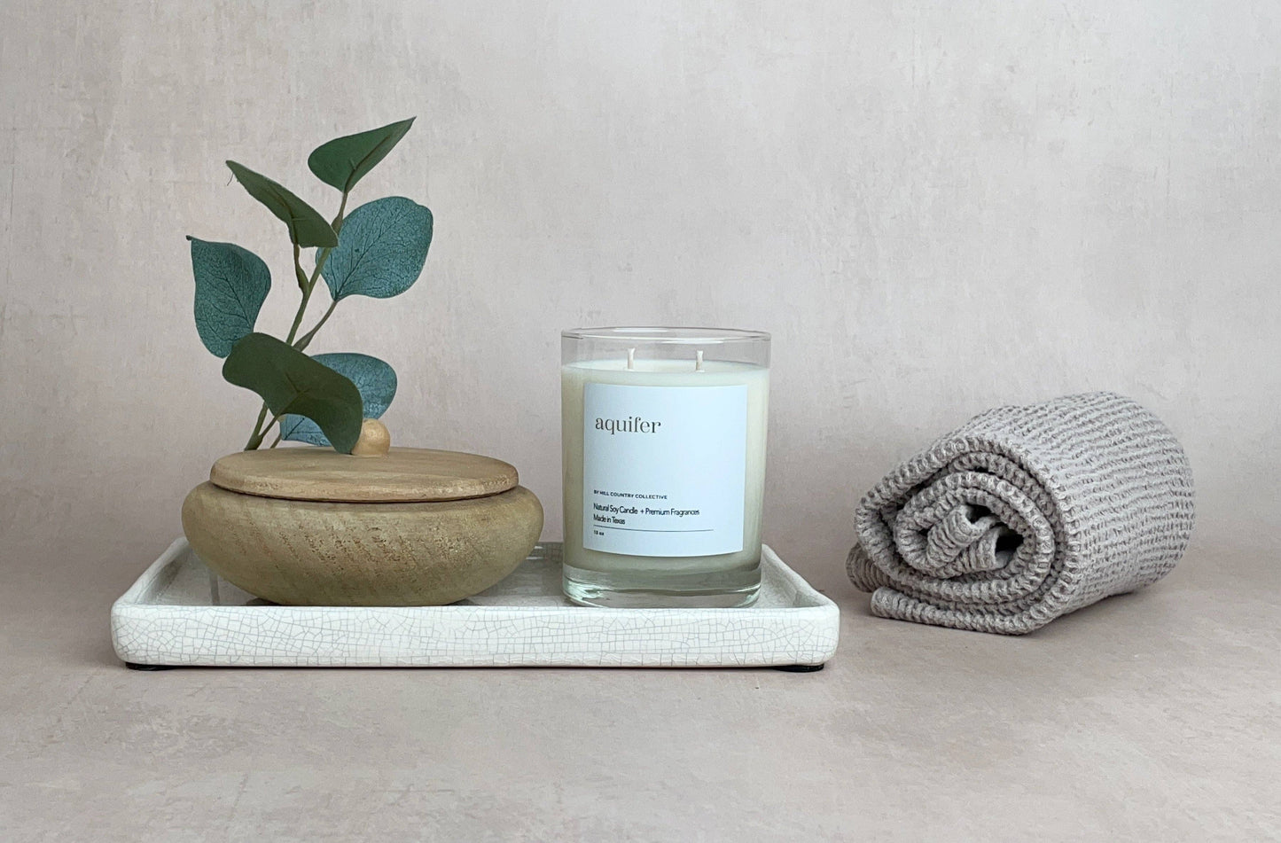 Aquifer | Eucalyptus + Spa | Elevated Soy Candle, 11oz