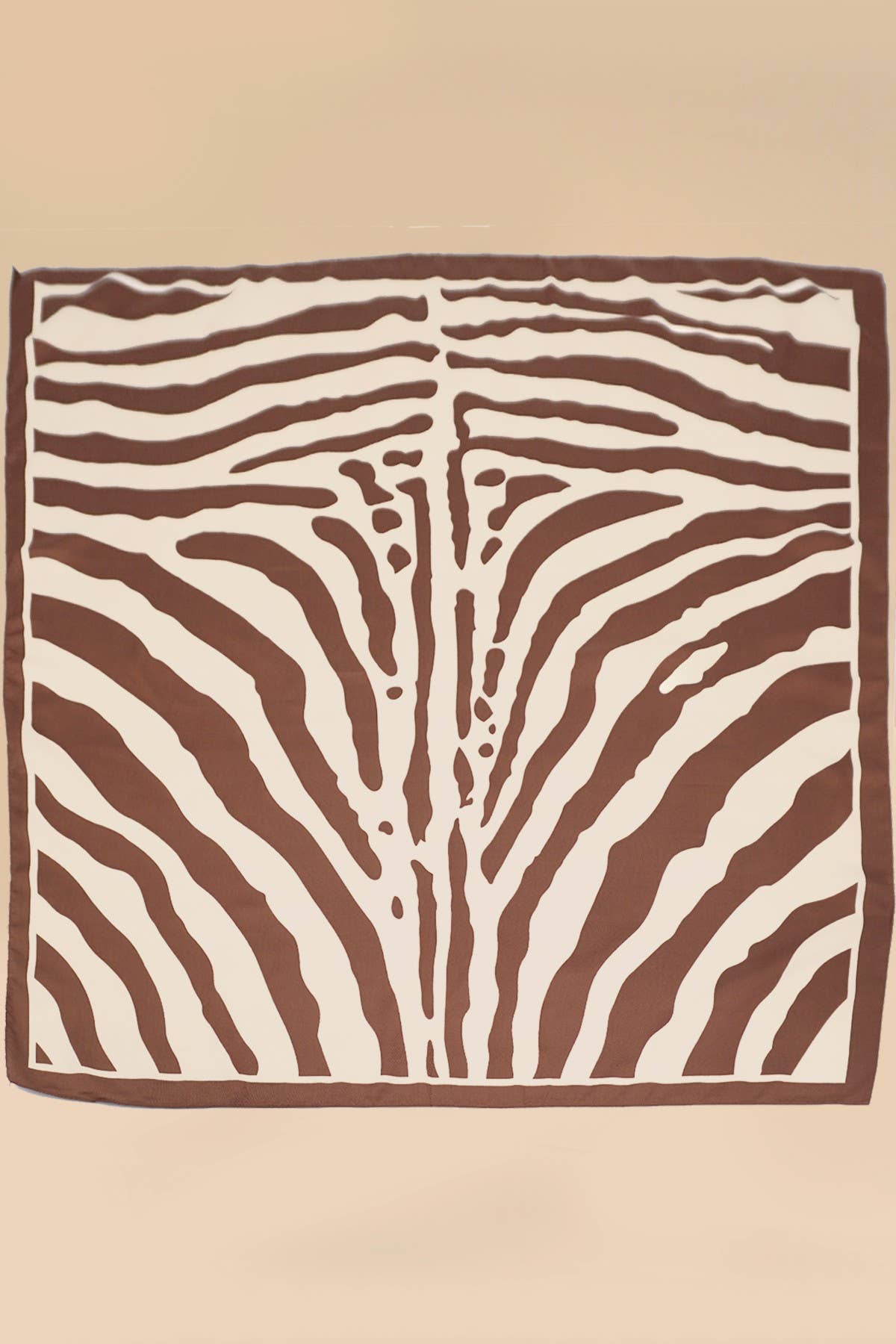 Large Vintage Zebra Print Bandana Scarf | 40SC702: ZEBRA
