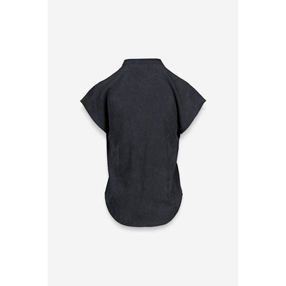 Soft Matte Drop Shoulder Blouse: Wine / S