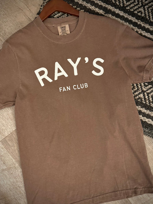 Rays Fan Club T-Shirt: Brown