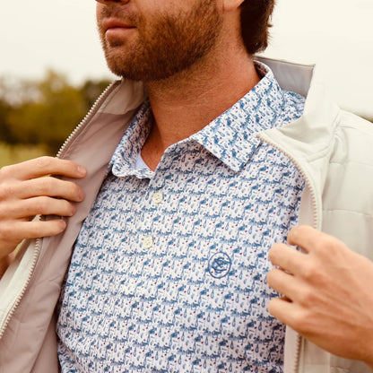 CCC Cowboy Golf Polo: Blue