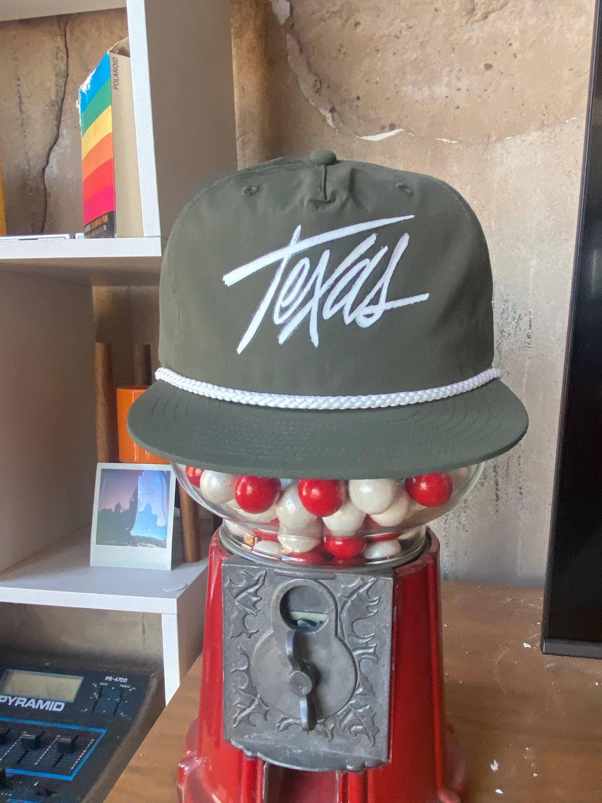 Roped Texas Script Hat: Army