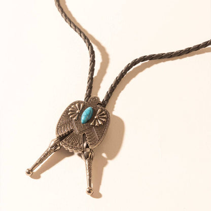 Mystic Skies Bolo Tie in Mesa Turquoise: Mesa Turquoise