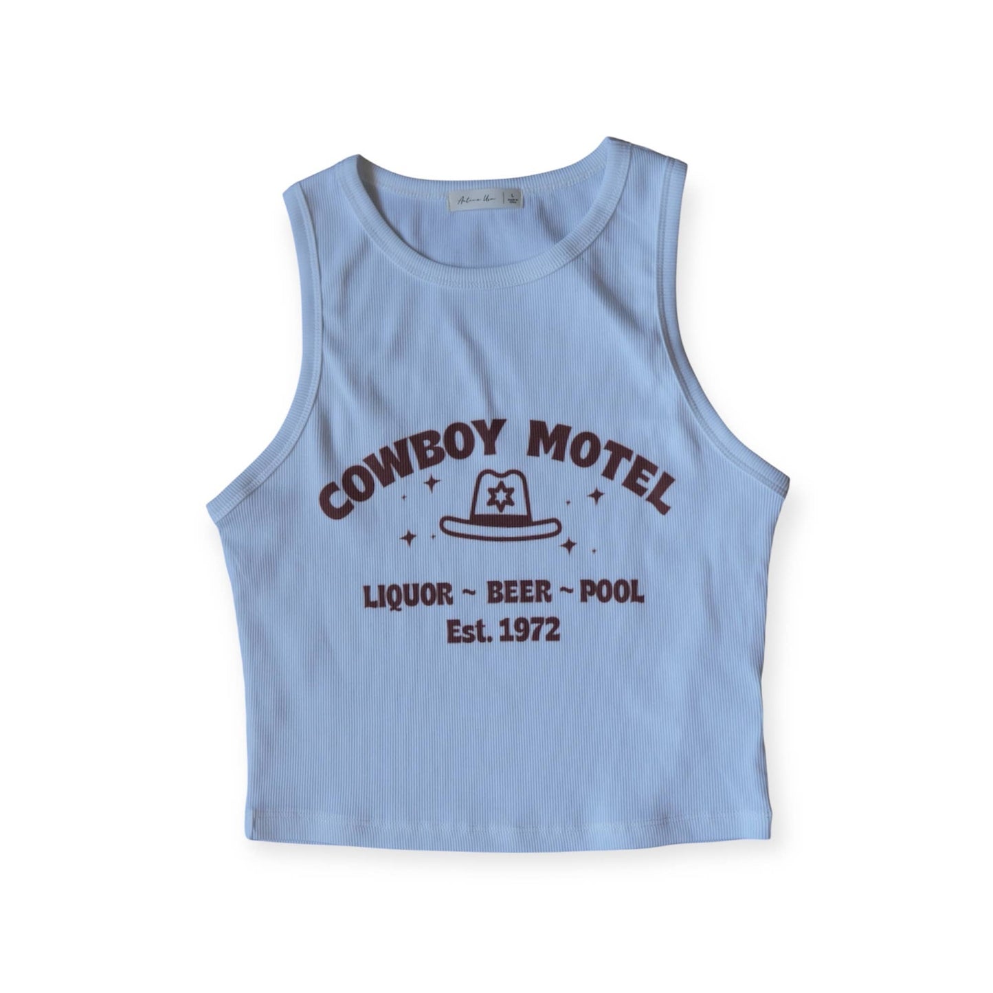 Cowboy Motel Ribbed Tank