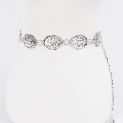 Western Style Metal Chain Belt: ATS
