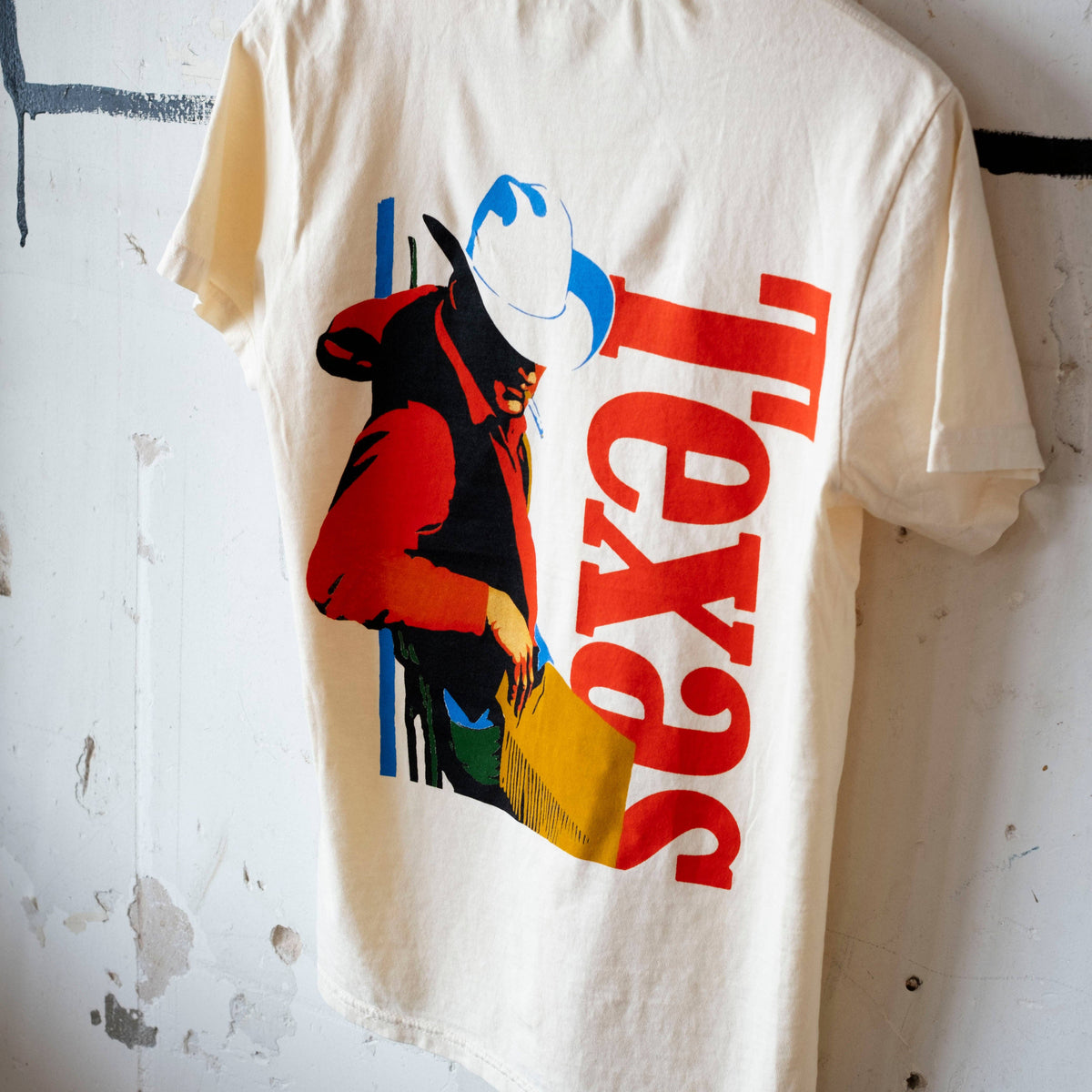 Texas Cowboy Heritage Heavy Unisex T-Shirt: Cream