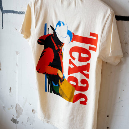 Texas Cowboy Heritage Heavy Unisex T-Shirt: Cream