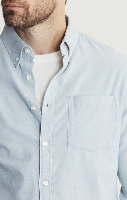 Classic Oxford Long Sleeve Shirt: WHITE / XL