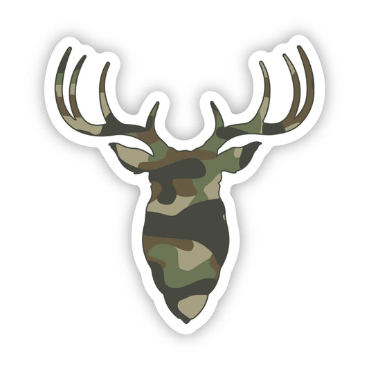Camo Deer Buck Sticker