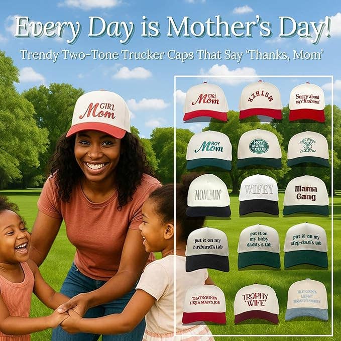 Two Tone Cap - That Sounds Like a Man's Job - Red/Beige