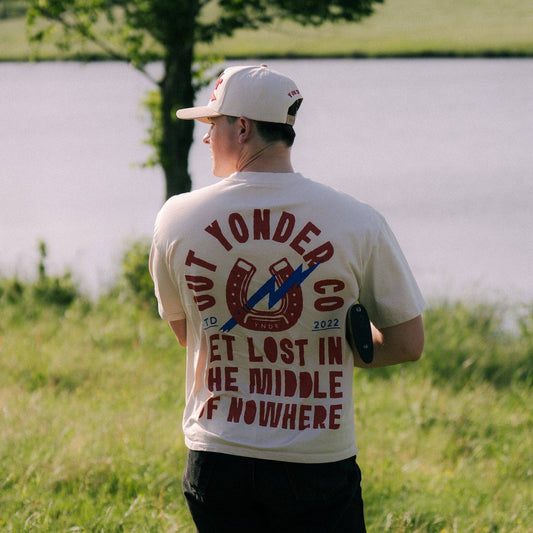 Get Lost Boxy Tee: Natural