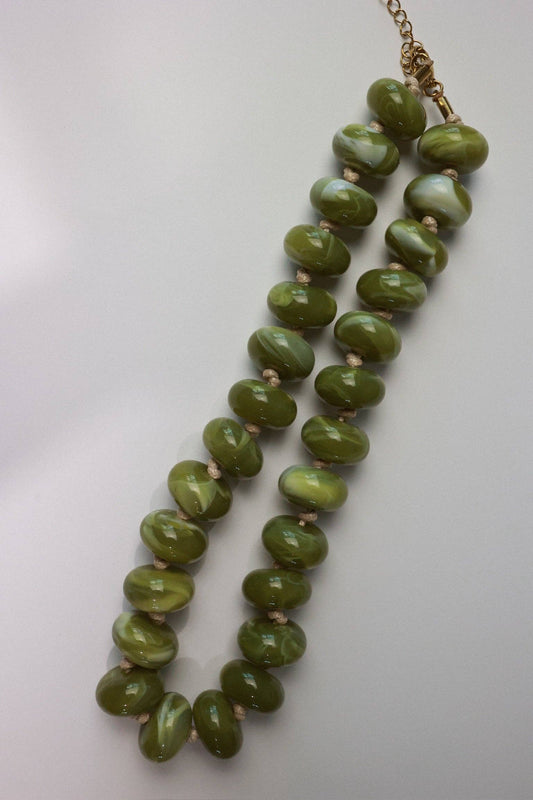MOSS BEADED NECKLACE