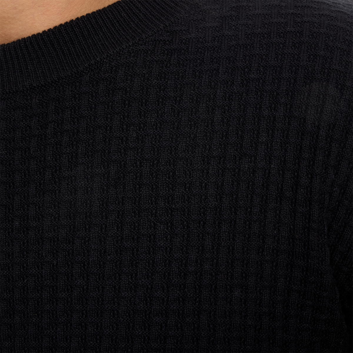 Allen 100% Cotton Sweater: Black
