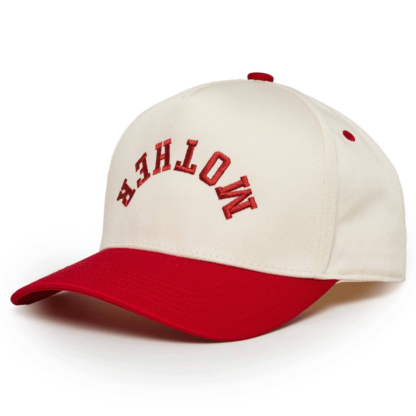 Two Tone Cap - Mother (Upside Down) - Red/Beige