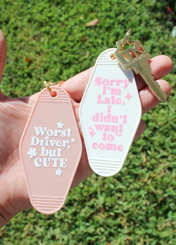 Worst Driver, but Cute | Motel Keychain