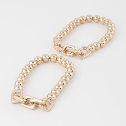 Chained beaded bracelet
