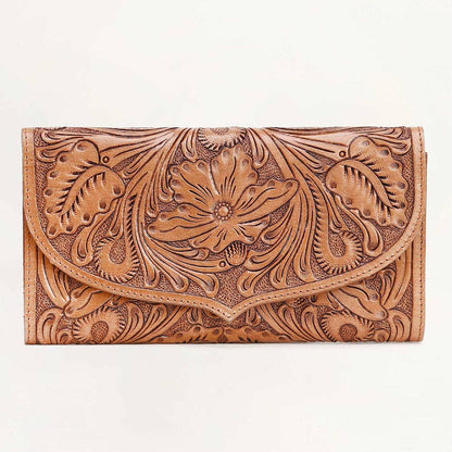 Loyal West Gloriana Wallet: In Handtooled Leather
