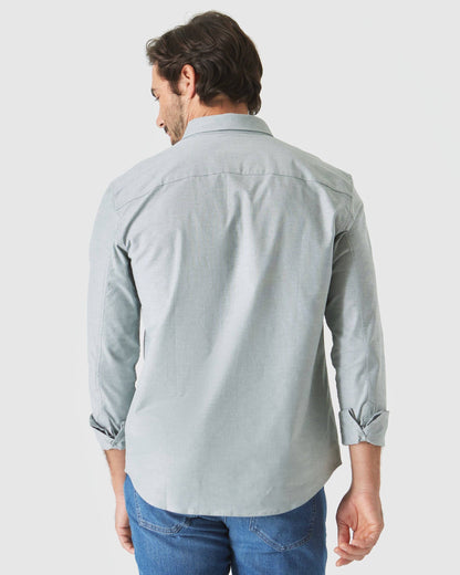 Moss Stretch Oxford Long Sleeve Shirt
